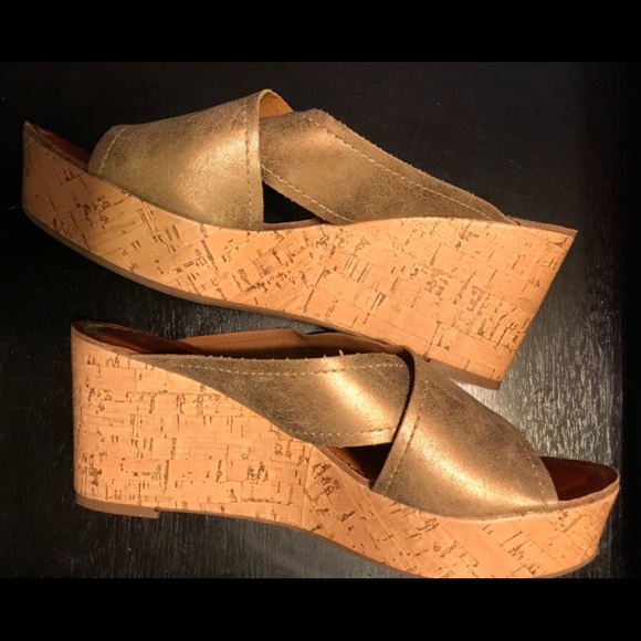 Sonoma Wedge Sandals In snemmybronze Size 10 - Picture 2 of 4